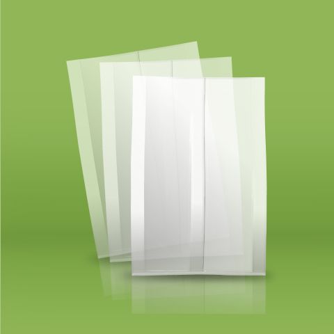 Transparent bag & color printed